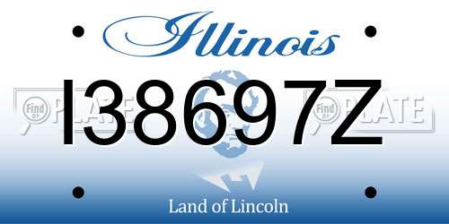I38697Z Illinois License Plate