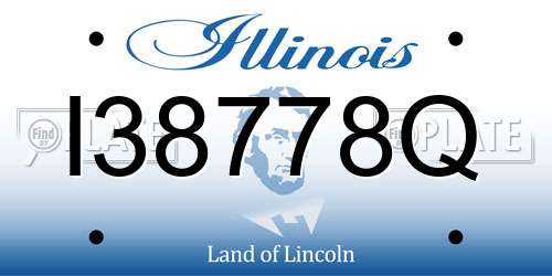 I38778Q Illinois License Plate