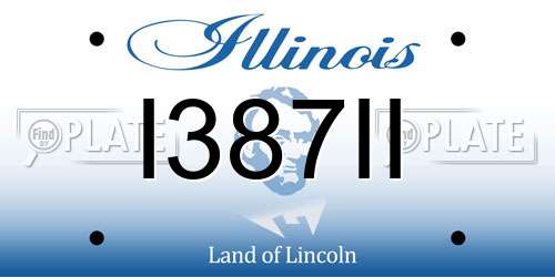 I387II Illinois License Plate