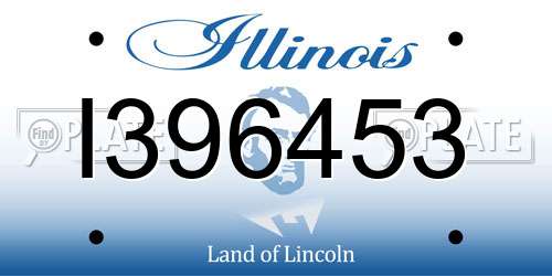 I396453 Illinois License Plate