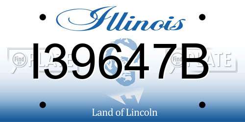 I39647B Illinois License Plate