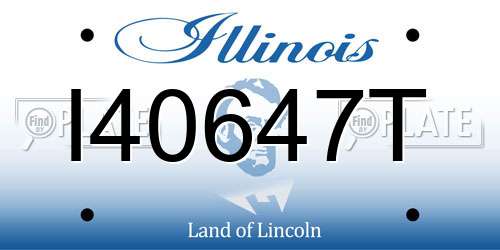 I40647T Illinois License Plate