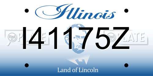 I41175Z Illinois License Plate