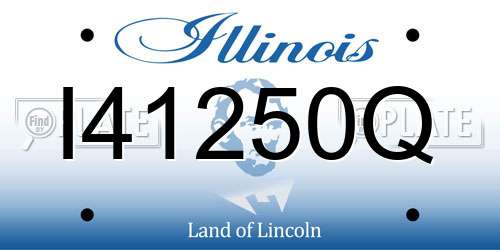 I41250Q Illinois License Plate