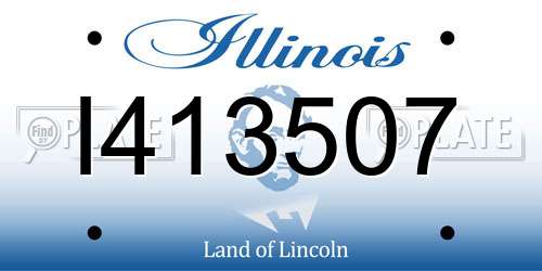 I413507 Illinois License Plate