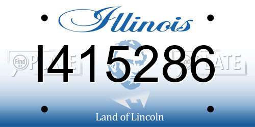 I415286 Illinois License Plate