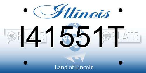I41551T Illinois License Plate
