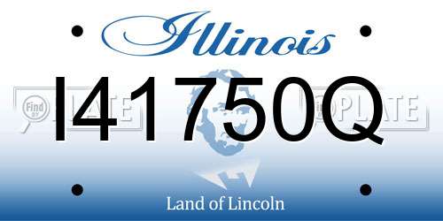I41750Q Illinois License Plate