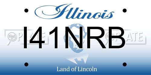 I41NRB Illinois License Plate