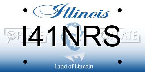 I41NRS Illinois License Plate