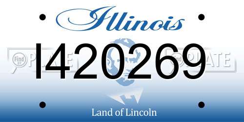 I420269 Illinois License Plate