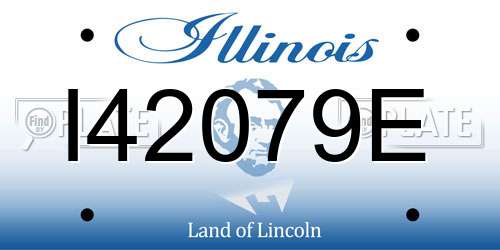 I42079E Illinois License Plate