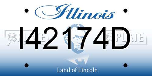 I42174D Illinois License Plate