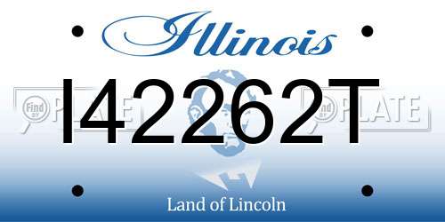 I42262T Illinois License Plate