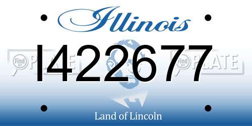 I422677 Illinois License Plate