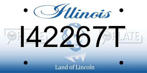 I42267T Illinois License Plate