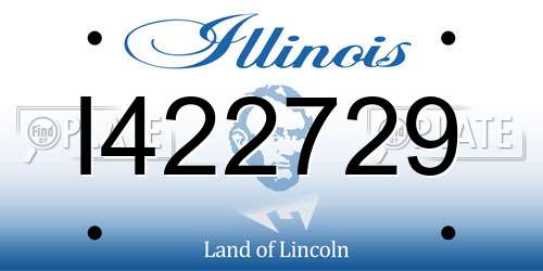 I422729 Illinois License Plate