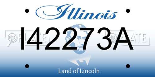 I42273A Illinois License Plate