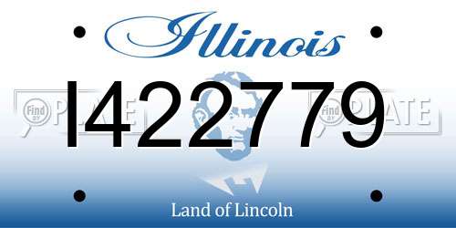 I422779 Illinois License Plate