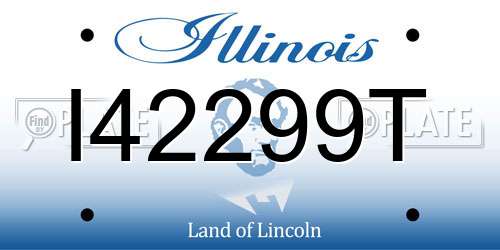I42299T Illinois License Plate