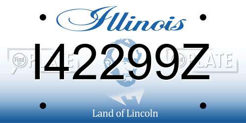 I42299Z Illinois License Plate