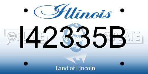 I42335B Illinois License Plate