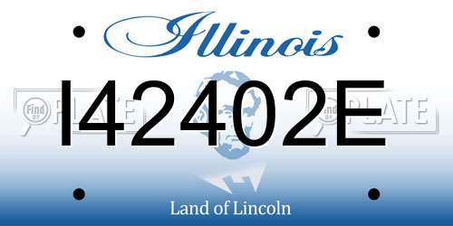 I42402E Illinois License Plate