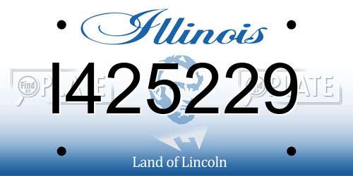 I425229 Illinois License Plate