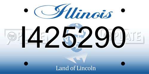 I425290 Illinois License Plate