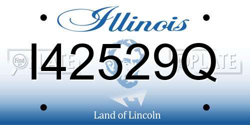 I42529Q Illinois License Plate