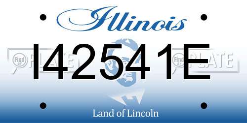 I42541E Illinois License Plate