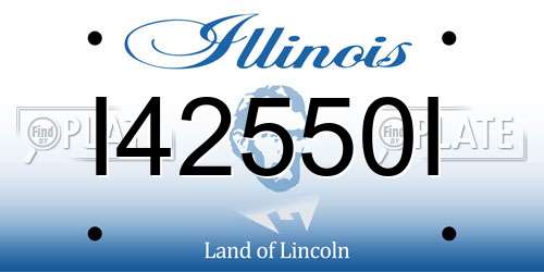 I42550I Illinois License Plate