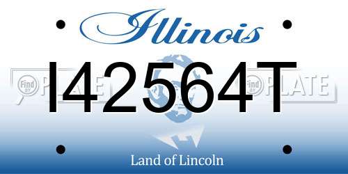 I42564T Illinois License Plate