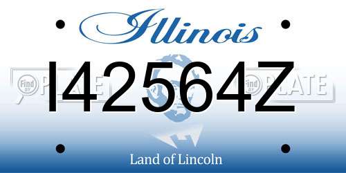 I42564Z Illinois License Plate