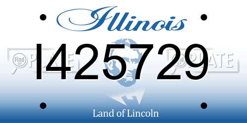 I425729 Illinois License Plate