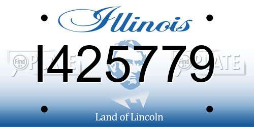 I425779 Illinois License Plate