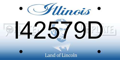 I42579D Illinois License Plate