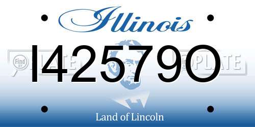 I42579O Illinois License Plate