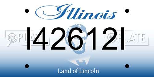 I42612I Illinois License Plate