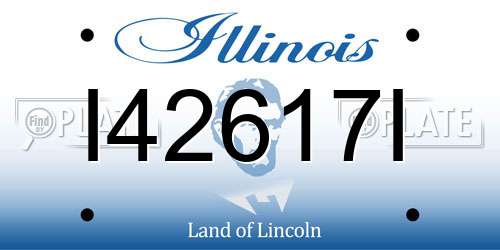 I42617I Illinois License Plate
