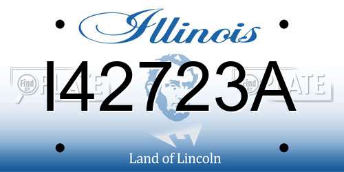 I42723A Illinois License Plate