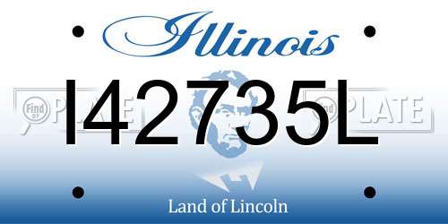 I42735L Illinois License Plate