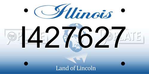 I427627 Illinois License Plate