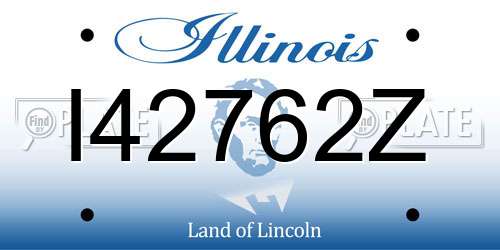 I42762Z Illinois License Plate