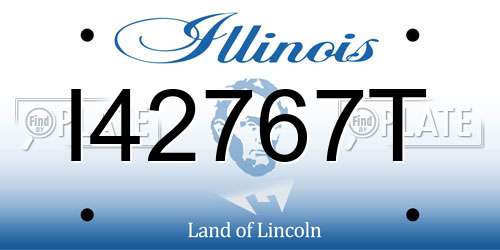 I42767T Illinois License Plate