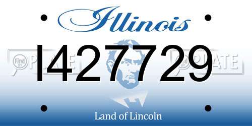 I427729 Illinois License Plate