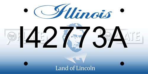 I42773A Illinois License Plate