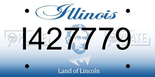 I427779 Illinois License Plate