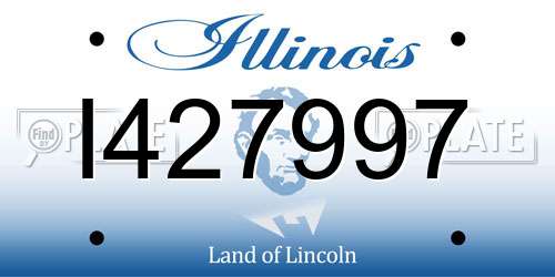I427997 Illinois License Plate