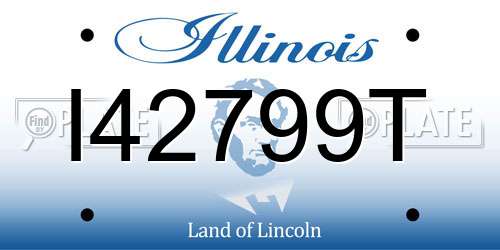 I42799T Illinois License Plate